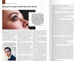 Making the Judge an Offer She Can't Refuse